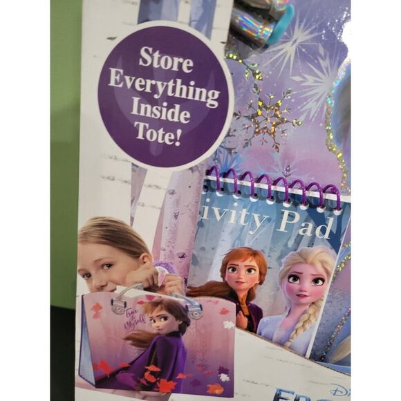 Frozen 2 Activity Tote with 20 Activity Pages, 4 Sticker Pages, 10 Markers - Picture 3 of 7